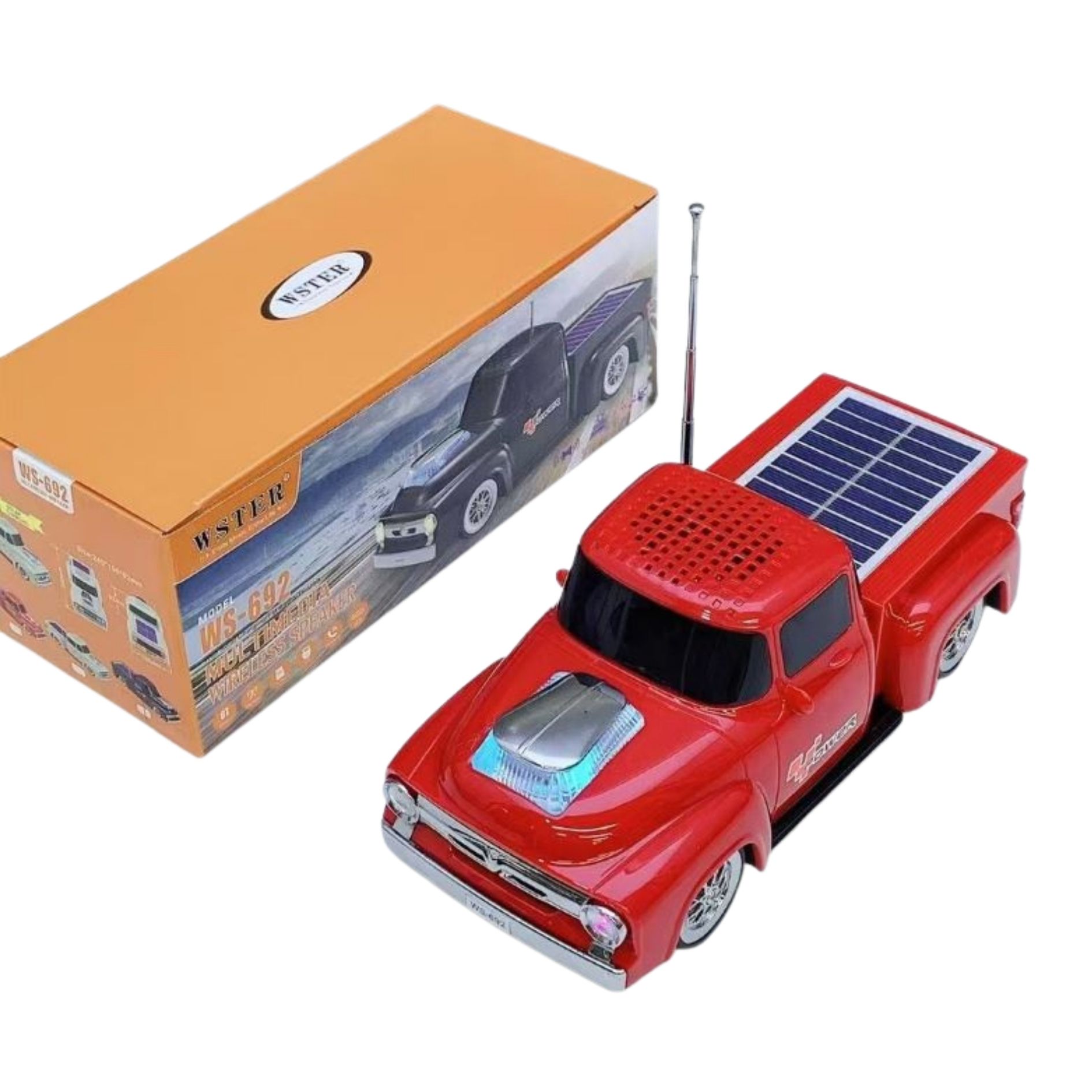 WSTER WS-692  3X2W  PİCK UP SOLAR FM+BT+USB+SD ÇAL