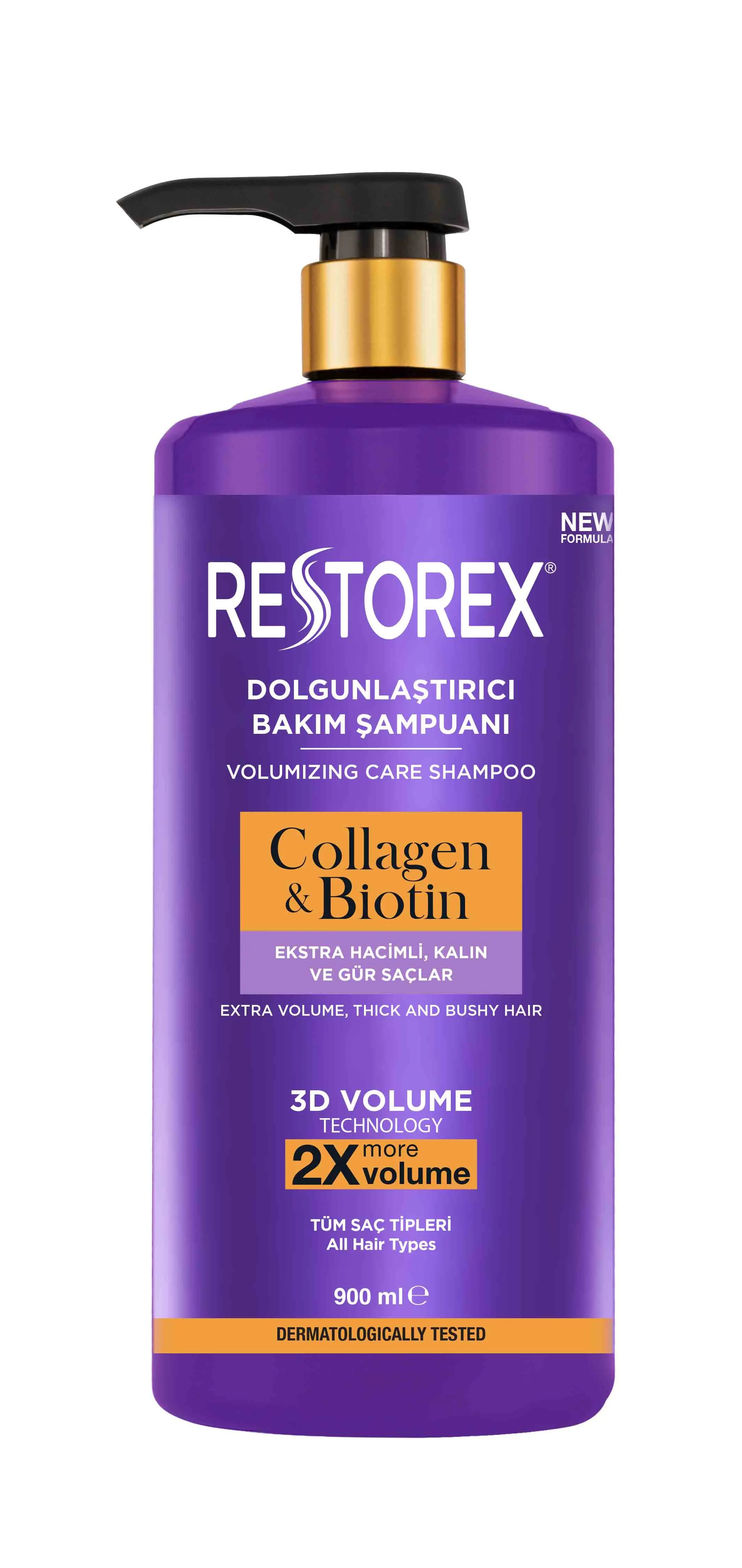 RESTOREX ŞAMPUAN KOLAJEN-BİOTİN 900 ML