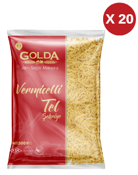 GOLDA TEL ŞEHRİYE MAKARNA (20 ADET)