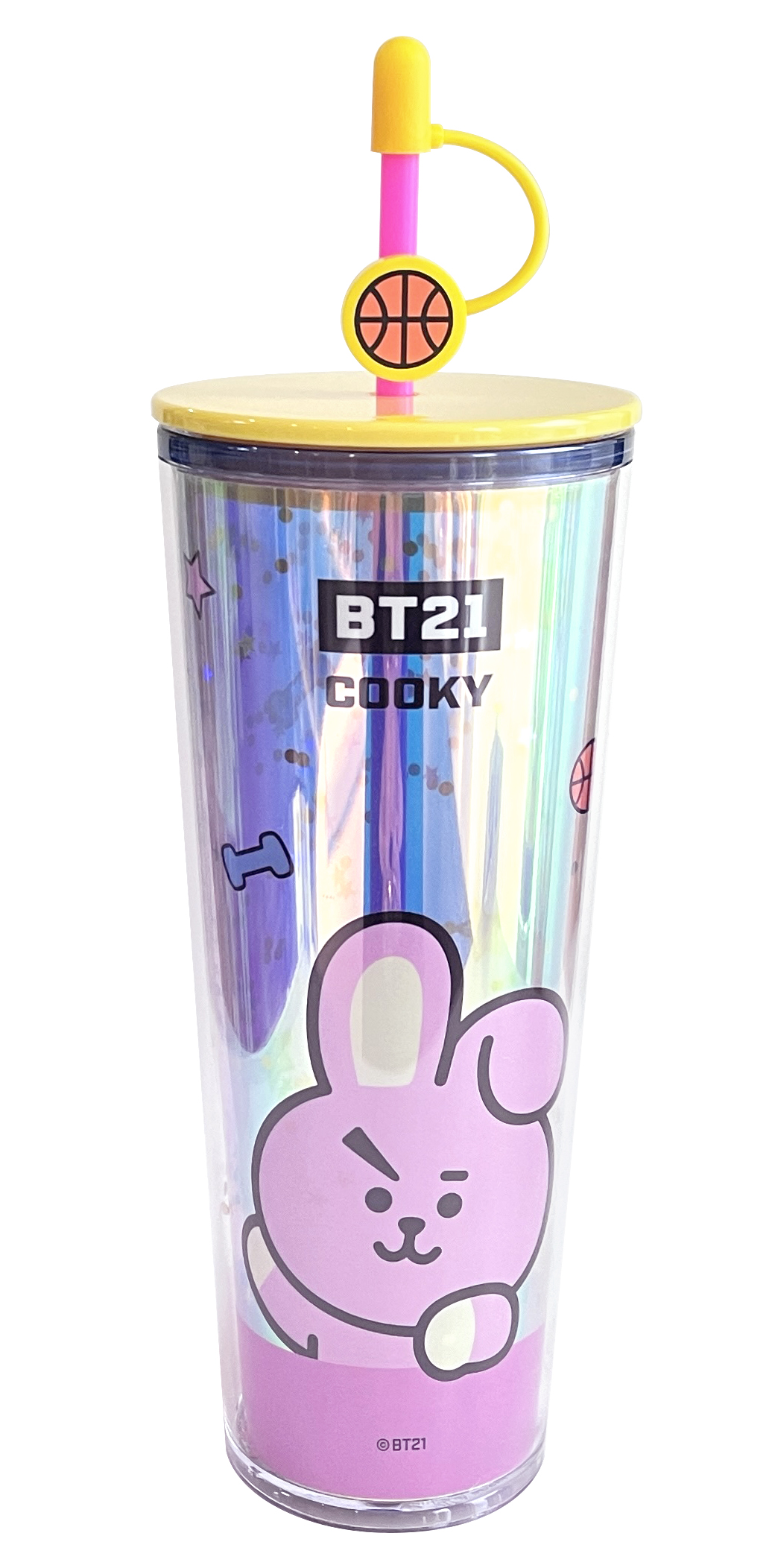 BT21 Lisanslı Çift Cidarlı Pipetli Şişe (800ml) - 