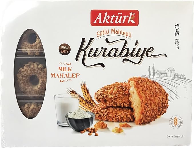 AKTÜRK KURABİYE SÜTLÜ MAHLEPLİ TUZLU 400 GR