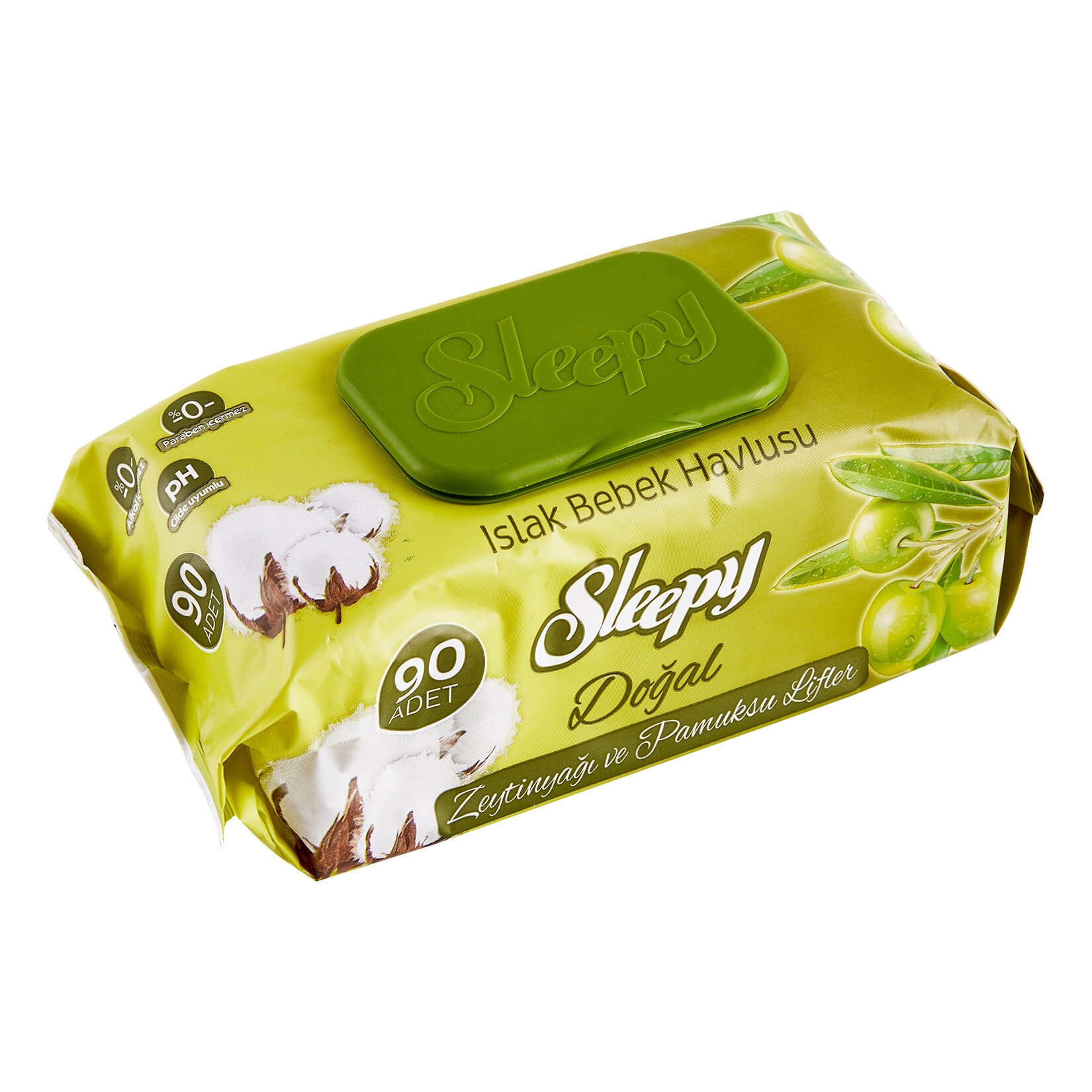  SLEEPY ISLAK HAVLU ZEYTİNYAĞLI 90 LI (24 ADET)