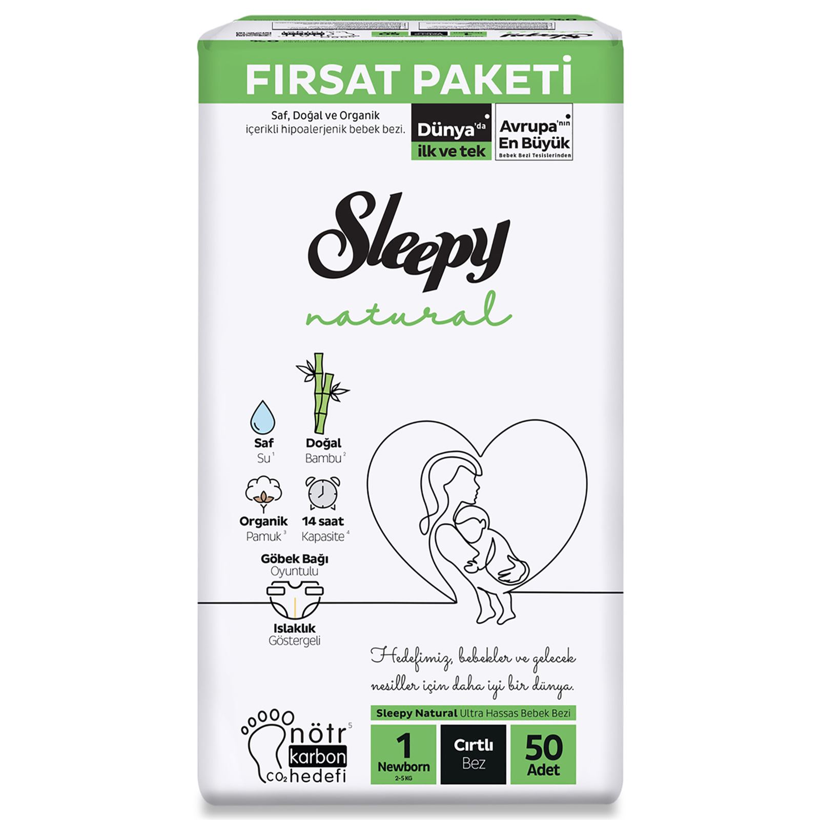 SLEPY NATURAL FIRST PAKET NEWBORN 50