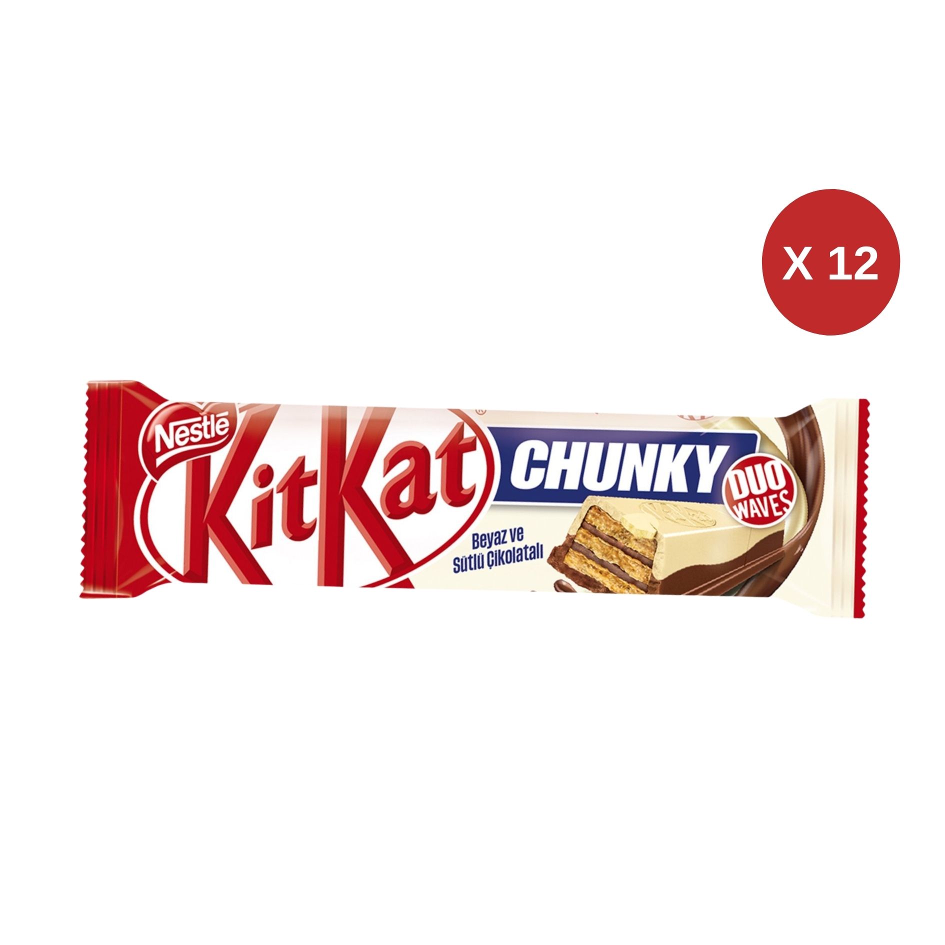 NESTLE KITKAT CHUNKY DUO (38g) (12 ADET)