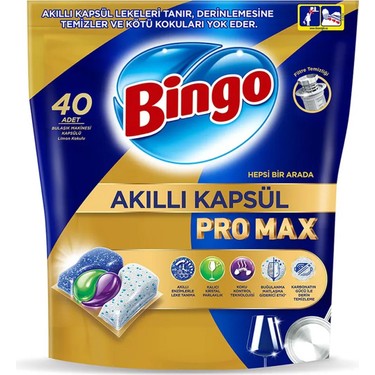 BİNGO AKILLI BULAŞIK KAPSÜLÜ PRO MAX 40 LI