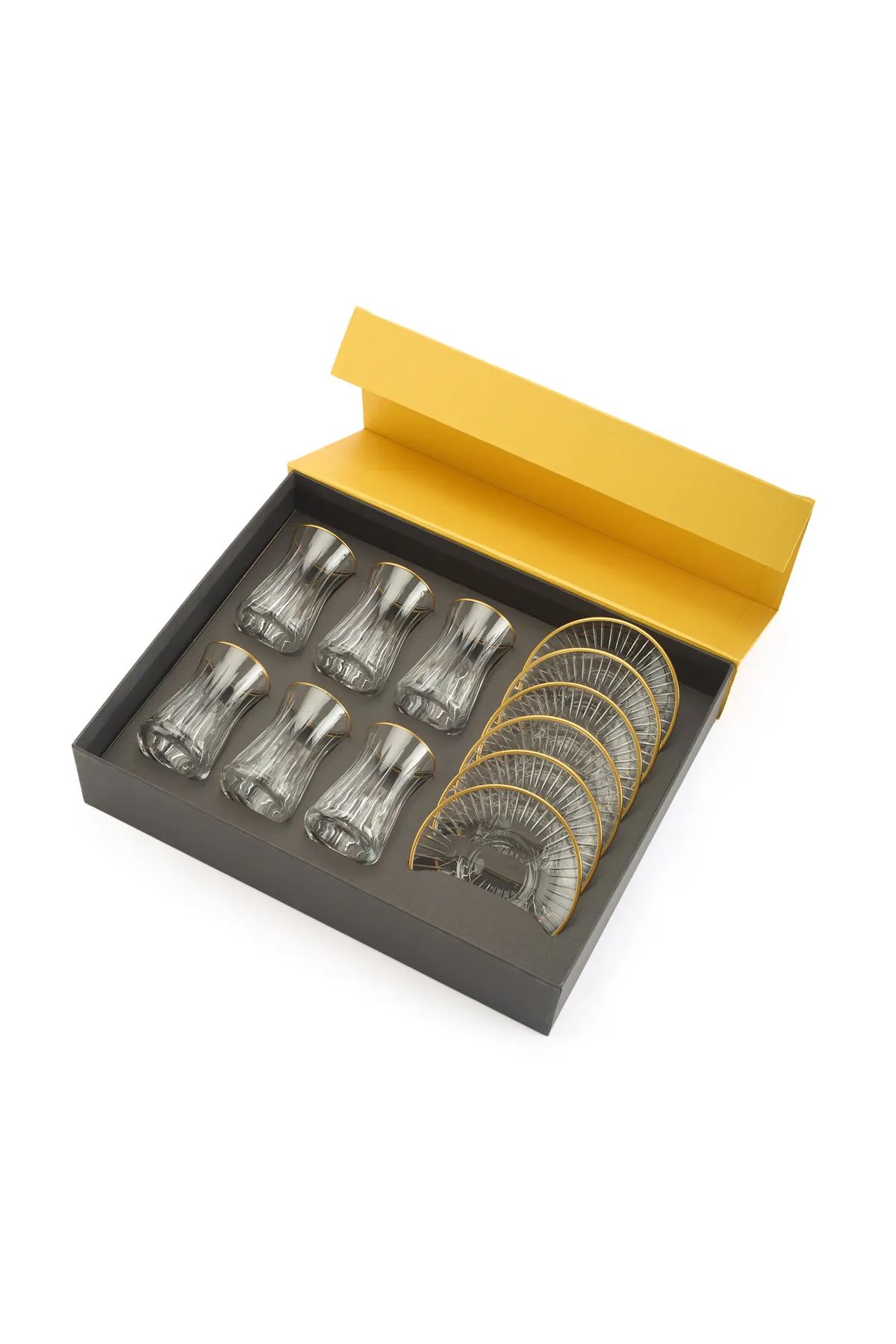 ZÜMRÜT YALDIZLI 12 PARÇA ÇAY SETİ