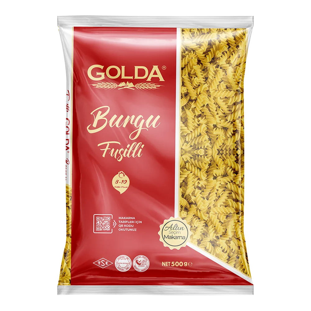 GOLDA BURGU MAKARNA 500 GR (20 ADET)