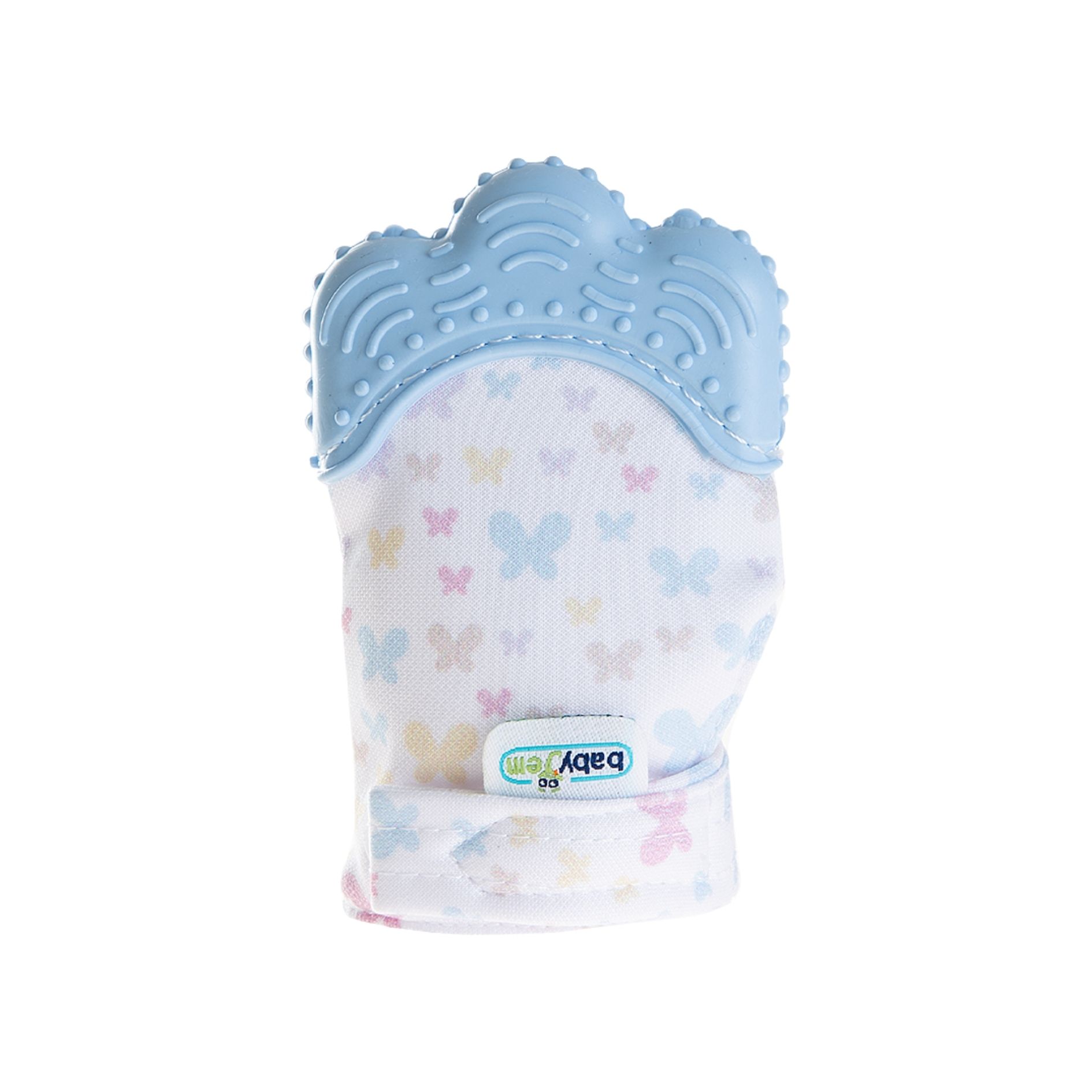  BABYJEM 526 DİŞ KAŞIYICI ELDİVEN MAVİ KELEBEK-526