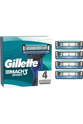 GİLLETTE MACH 3 SPORT 4 LU YEDEK 10  PAKET