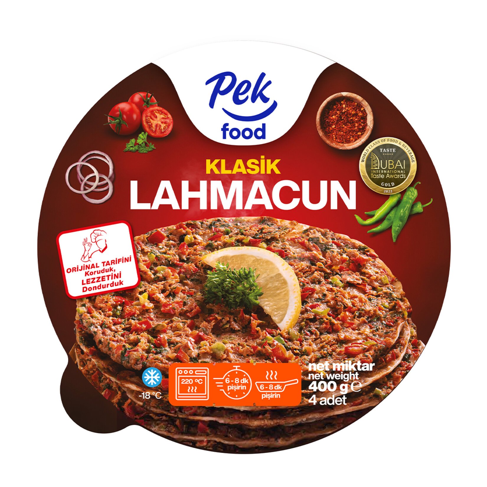 PEK FOOD KLASİK LAHMACUN 400 GR 