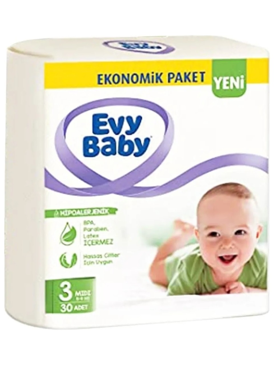 EVY BABY BEBEK BEZİ 3'LÜ FIRSAT MİDİ NO:3