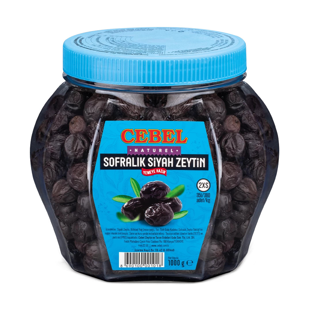 CEBEL SİYAH ZEYTİN 351-380 X 1000 GR