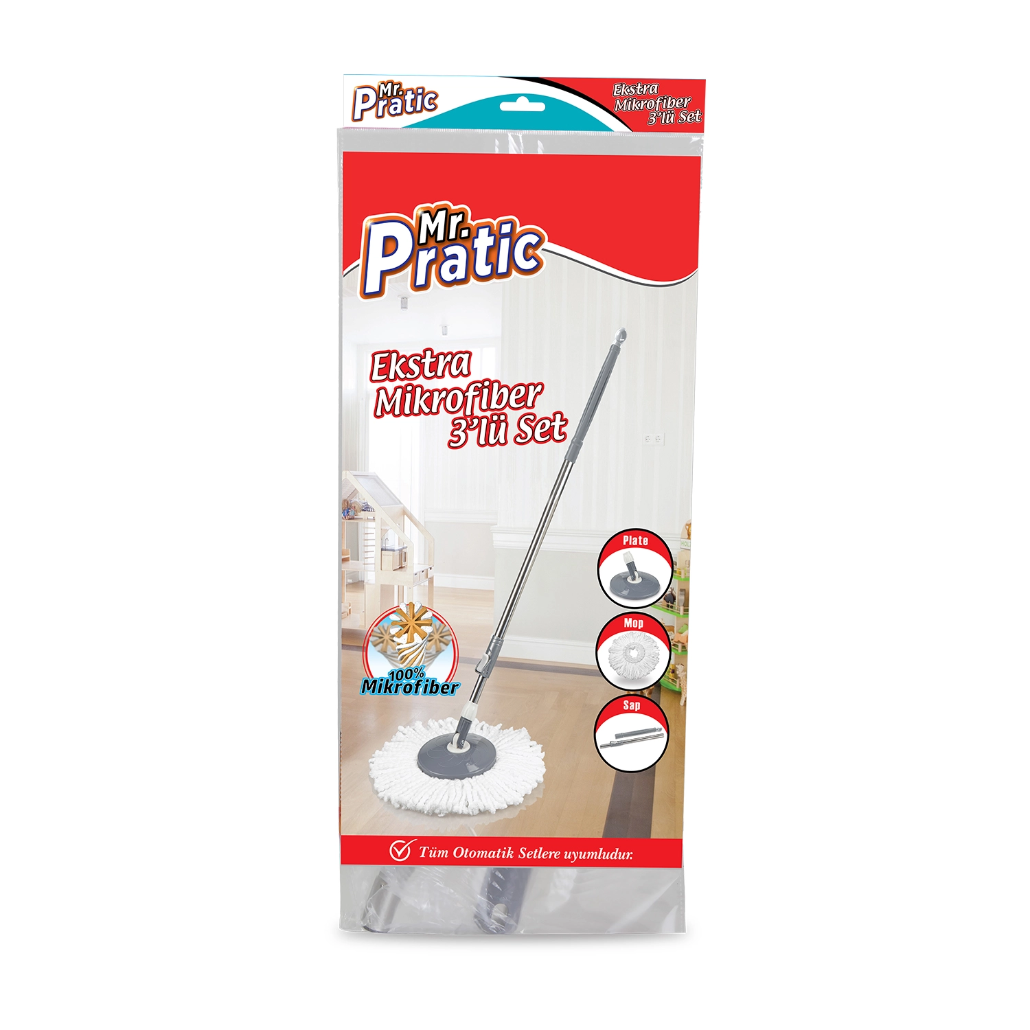 MR PRATİC MİKROFİBER MOP SETİ POŞETLİ
