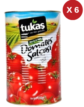 TUKAŞ DOMATES SALÇASI 4350 GR (6 ADET)