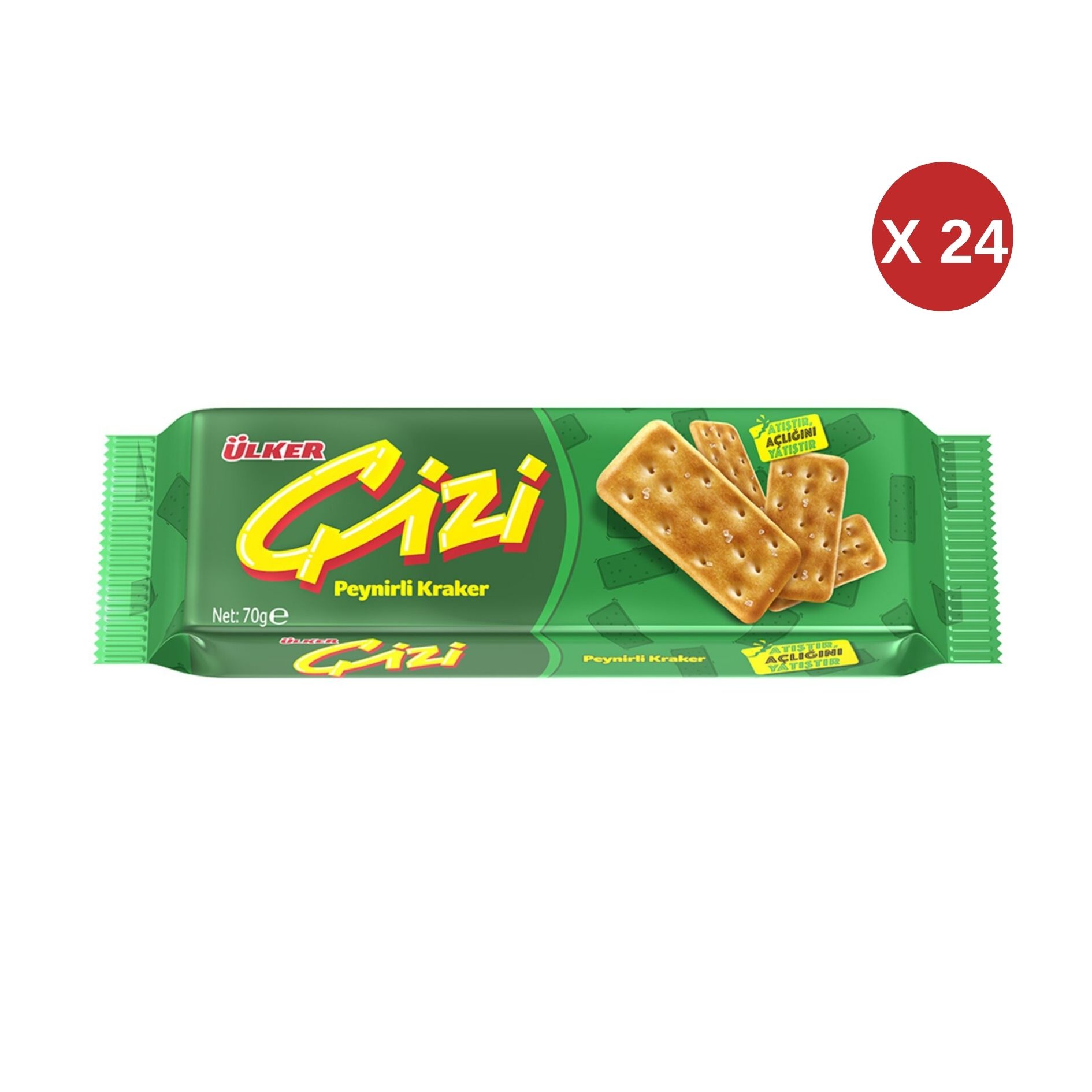 ÜLKER ÇİZİ KRAKER 70 GR ( 24 ADET )