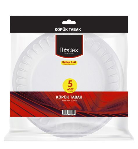 FLODEX KOPÜK TABAK BÜYÜK 20 CM 5'Li 