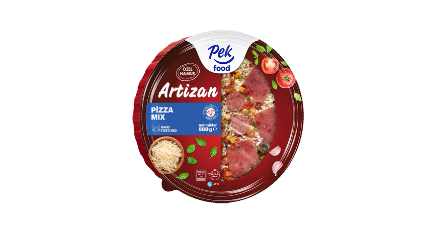 PEK FOOD ARTİZAN PİZZA MİX 560 GR 