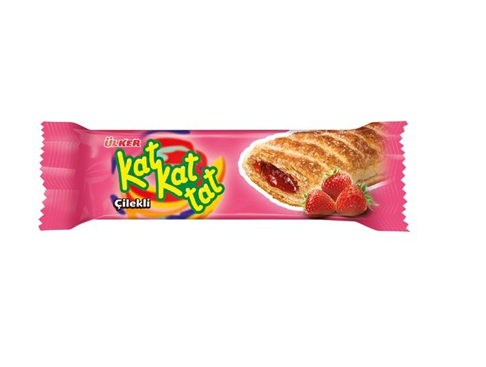 ÜLKER KAT KAT TAT ÇİLEKLİ   25 GR