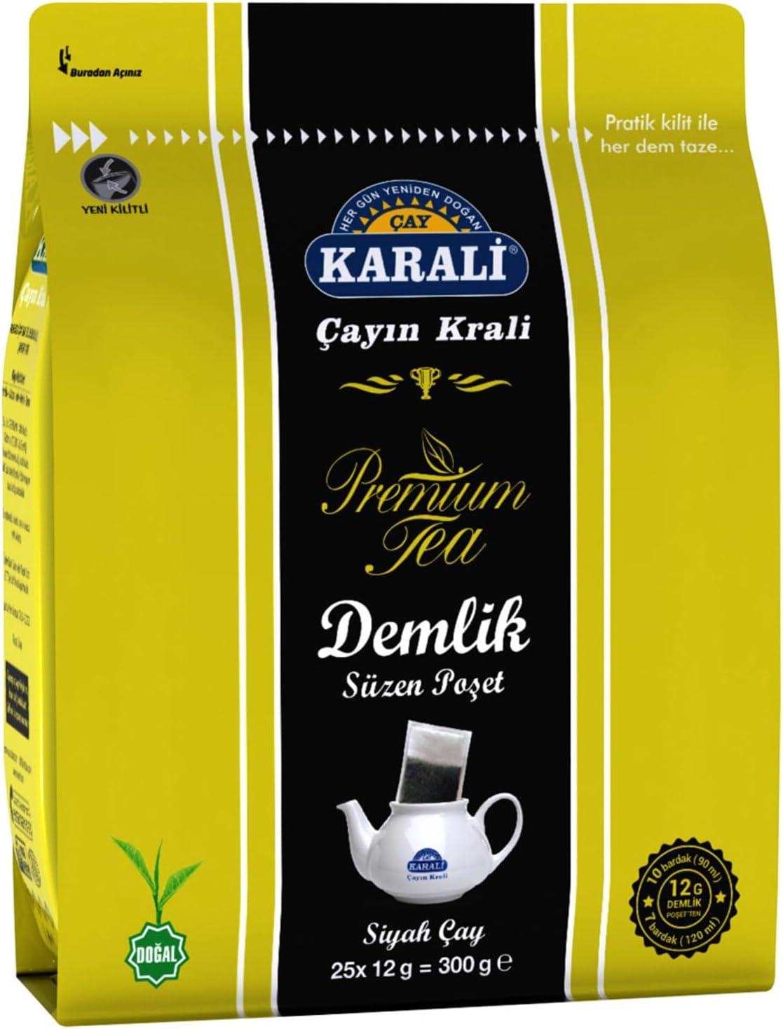 KARALİ PREMİUM POŞET ÇAY 25X12 GR (300GR)