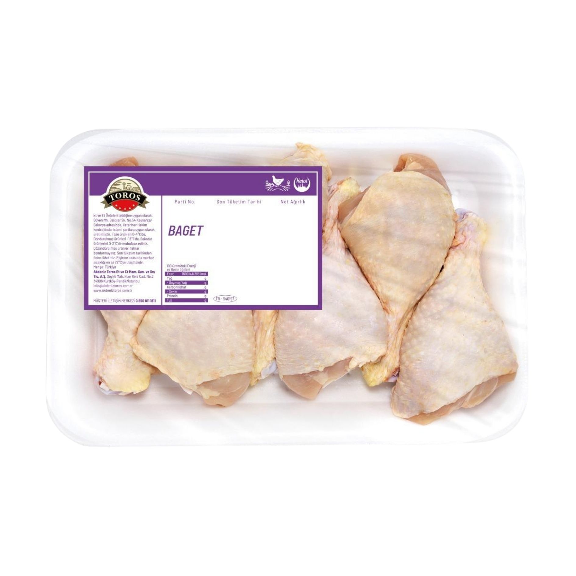 TOROS PİLİÇ BAGET TABAKLI KĞ.