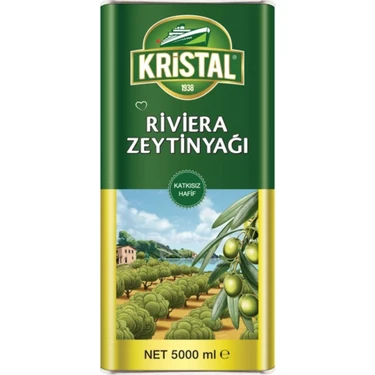 KRİSTAL RİVİERA ZEYTİN YAĞI  TENEKE 5 LT