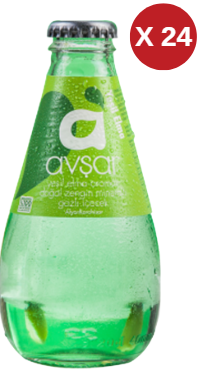 AVŞAR YEŞİL ELMA SODA 200 ML 24 ADET