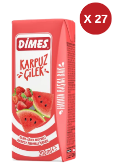 DİMES KARPUZ ÇİLEK İÇECEĞİ 200 ML 27 ADET