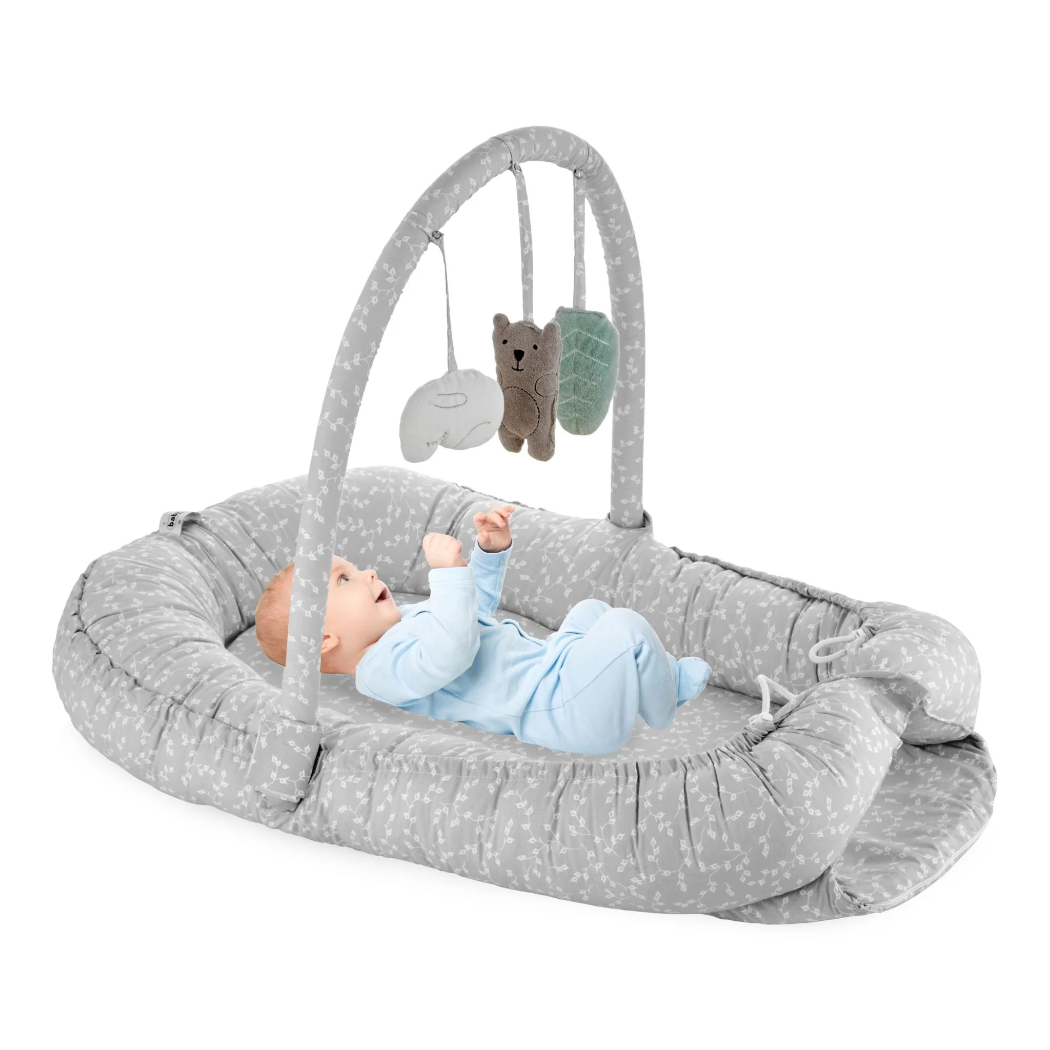  BABYJEM 489 OYUNCAKLI ANNE BABA YANI YATAĞI GRİ