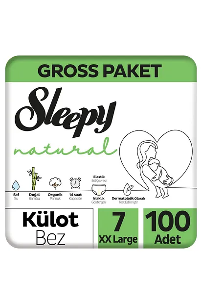 SLEEPY NATUREL GROSS KLT XXL 100 ADET