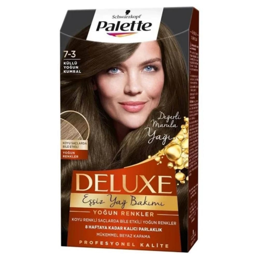 PALETTE DELUXE SAÇ BOYASI 50 ML 7-3 KÜLLÜ YOĞUN KUMRAL