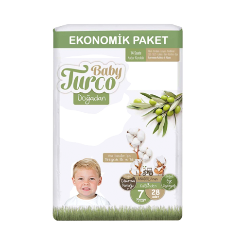 BABY TURCO BEBEK BEZİ 7 NUMARA XXL 28'Lİ