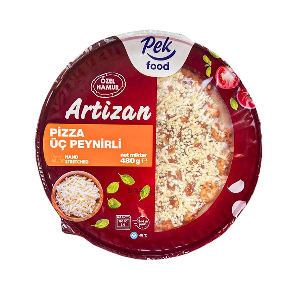PEK FOOD ARTİZAN ÜÇ PEYNİRLİ PİZZA 480 GR