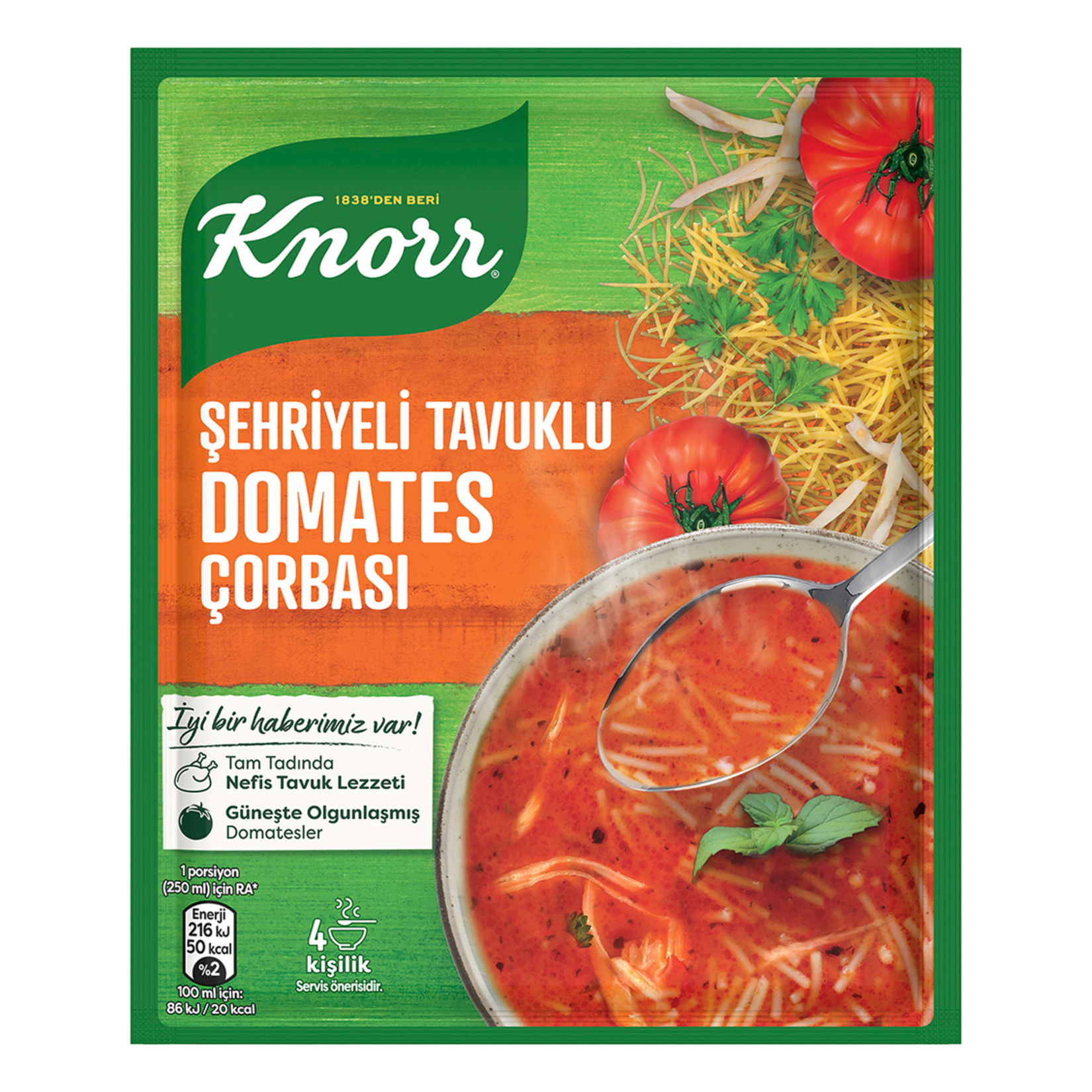 KNORR DOMATES ŞEHRİYE TAVUK ÇORBA 76 GR