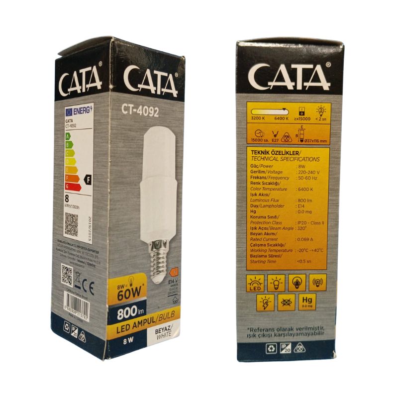 CATA CT-4092  8 W AMPUL BEYAZ