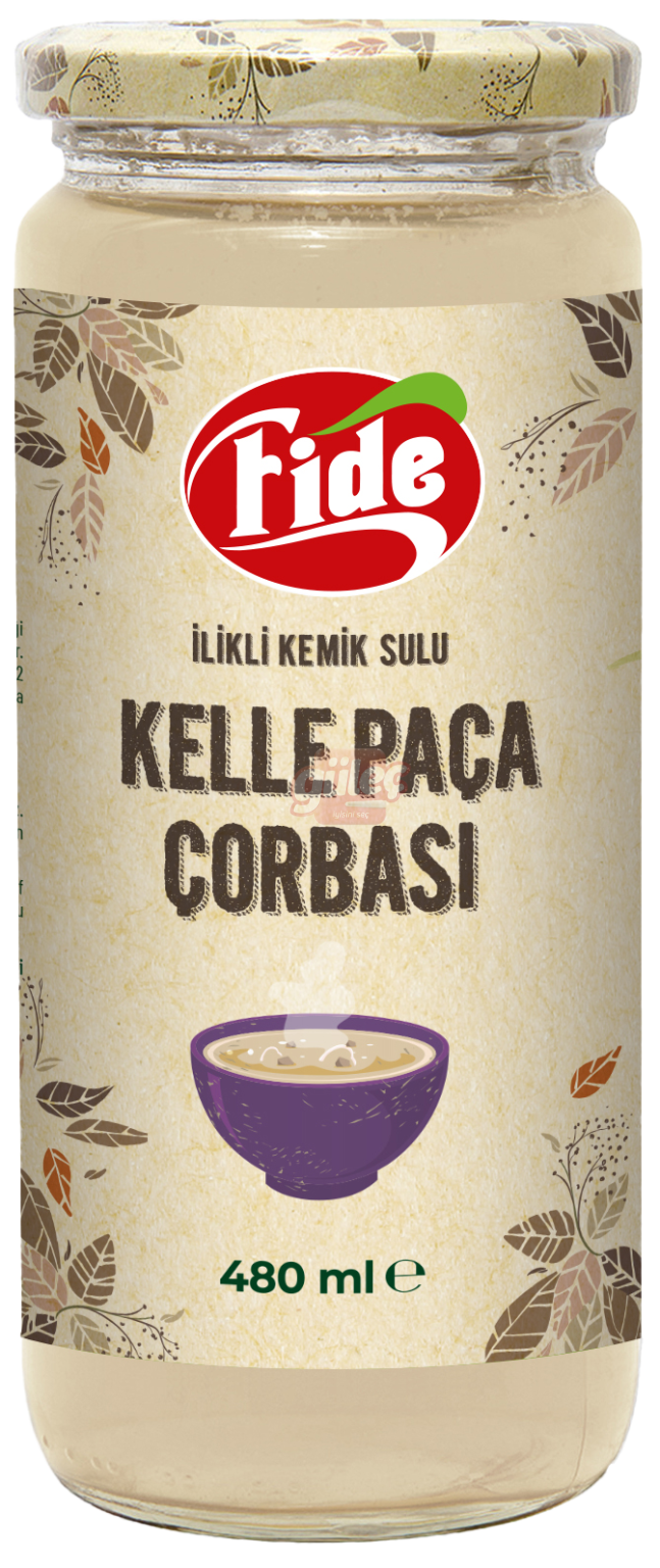 FİDE 480 ML İLİKLİ KEMİK SULU KELLE PAÇA ÇORBASI